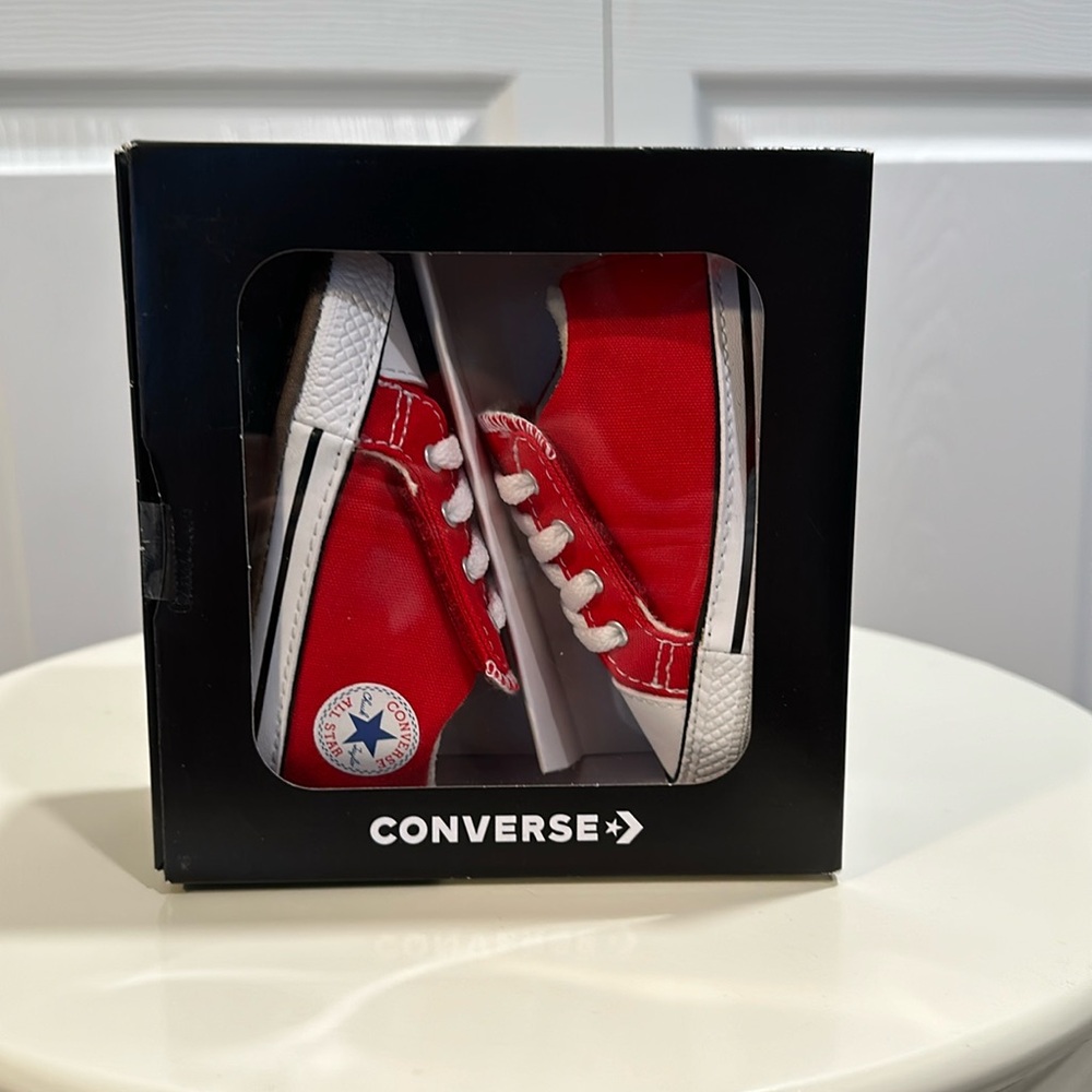 CONVERSE Cribsters - Red Canvas Easy On Shoes